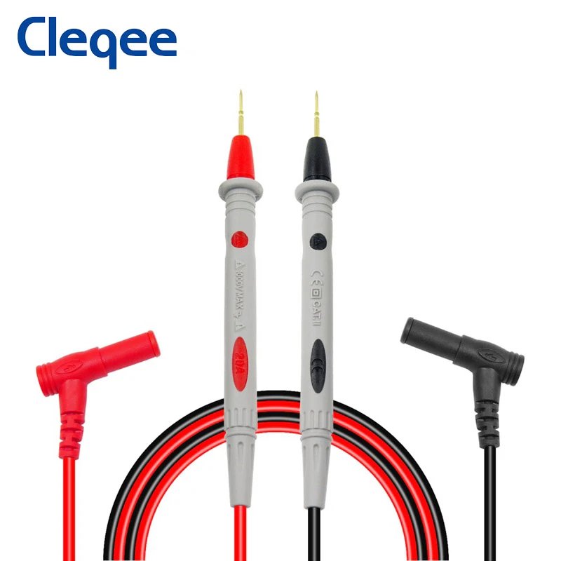 Cleqee P1502 2PCS Multimeter Probes with Sharp Needles Universal Probe