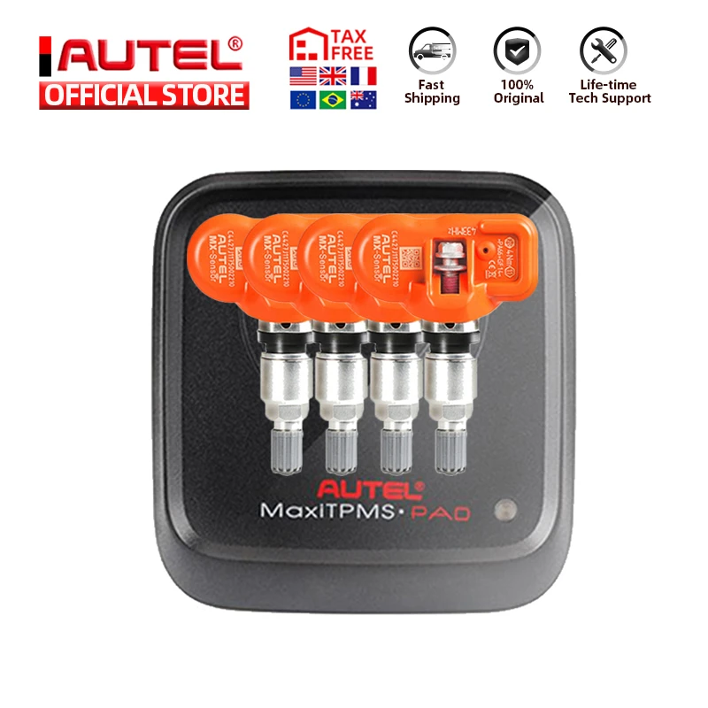 Universal Autel MX-Sensor 433Mhz/315Mhz TPMS Auto Tire Pressure Programmable Universal Autel MX-Sensor 433Mhz/315Mhz TPMS Auto Tire Pressure Programmable