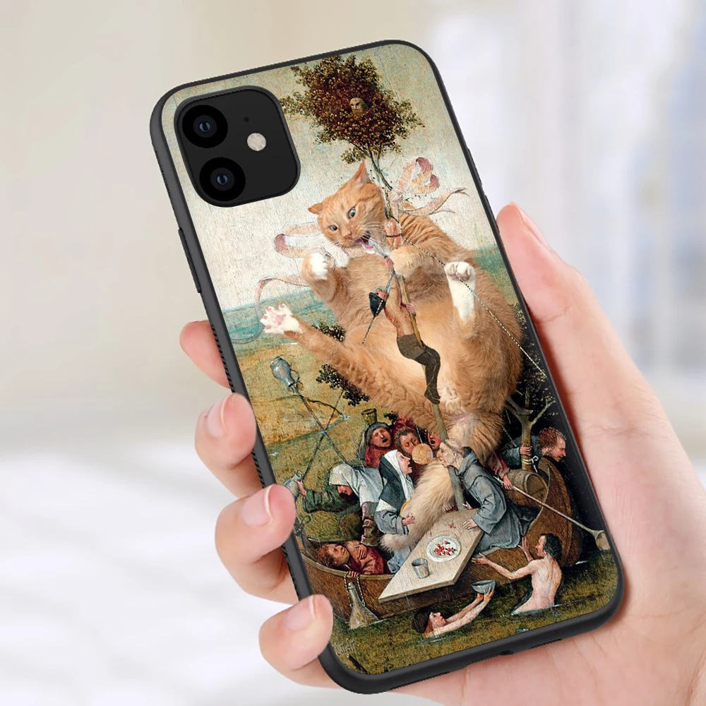 Hieronymus Bosch Мягкий силиконовый чехол для телефона чехол для iPhone 5 5S SE 6 6S 7 8 plus X XR XS 11 Pro Max - Цвет: B4