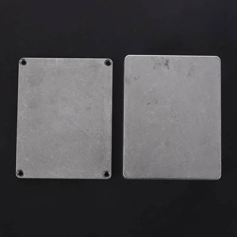 Горячая 1590BB гитара коробка эффектов контейнер алюминиевый 120x95x35 мм серебро
