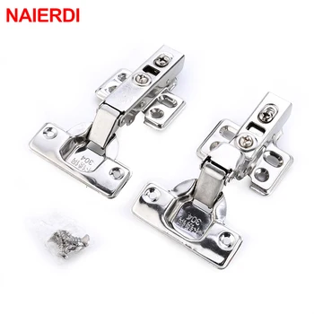 

NAIERDI C Series Stainless Steel Hinge Door Hydraulic Hinges Damper Buffer Soft Close Cabinet Cupboard Door Furniture Hardware