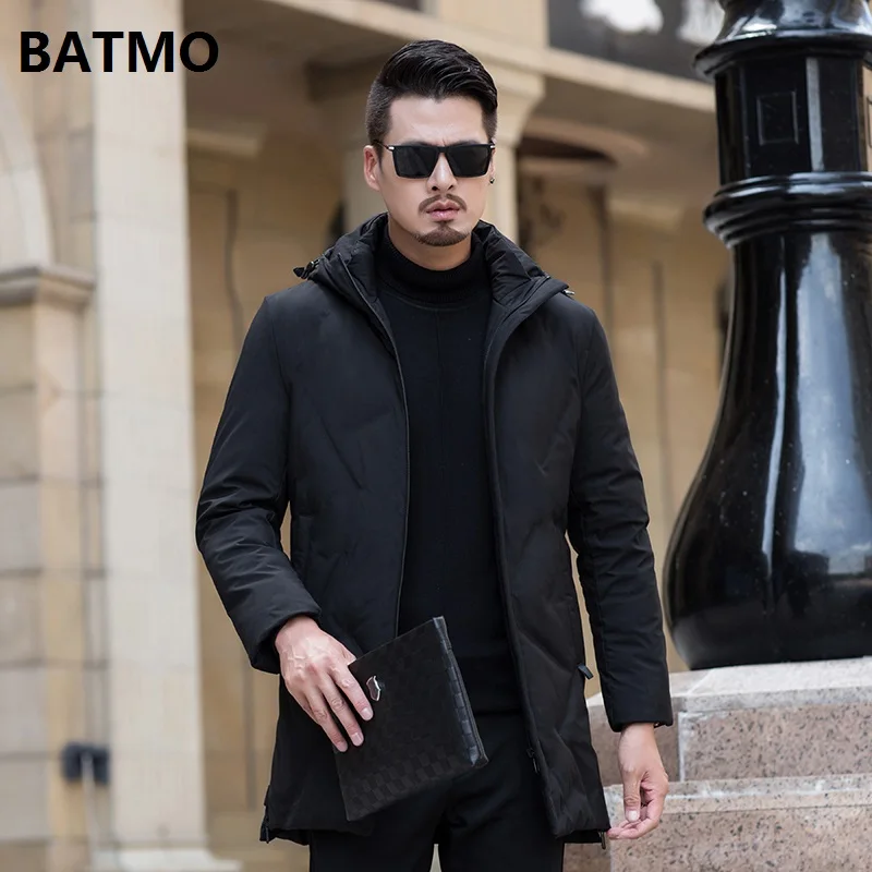 BATMO Новое поступление зимние высококачественные куртки с капюшоном на 90% белом утином пуху мужские зимние теплые пальто Большие размеры XL-8XL 1885