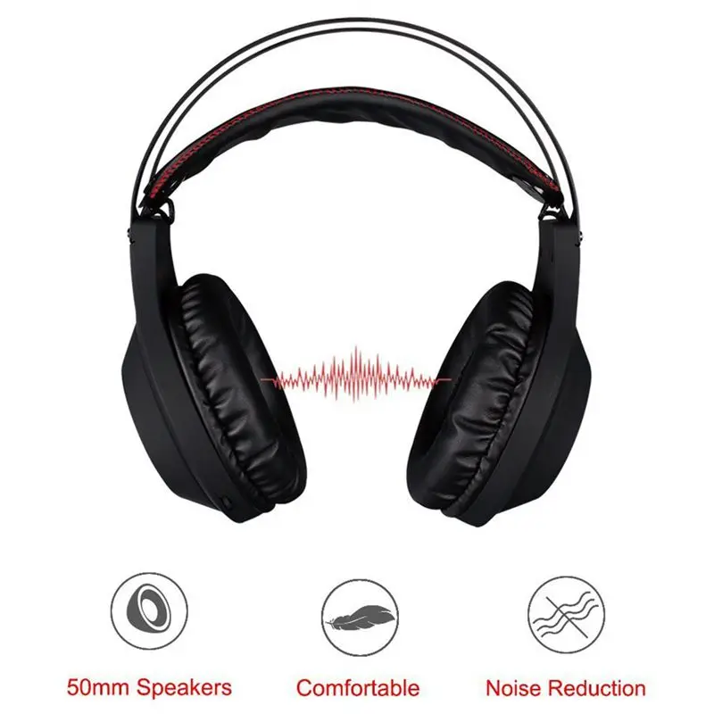 Nubwo N2 3,5 мм игровая гарнитура PC Gamer Bass Наушники с микрофоном для PS4 телефон N2U USB Игровые наушники с светодиодный для компьютера