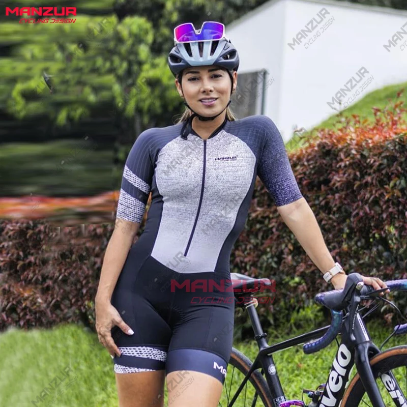 MANZUR New Professional women triathlon suit cycling clothing jumpsuit maillot ropa ladies sportswear summer women's clothing