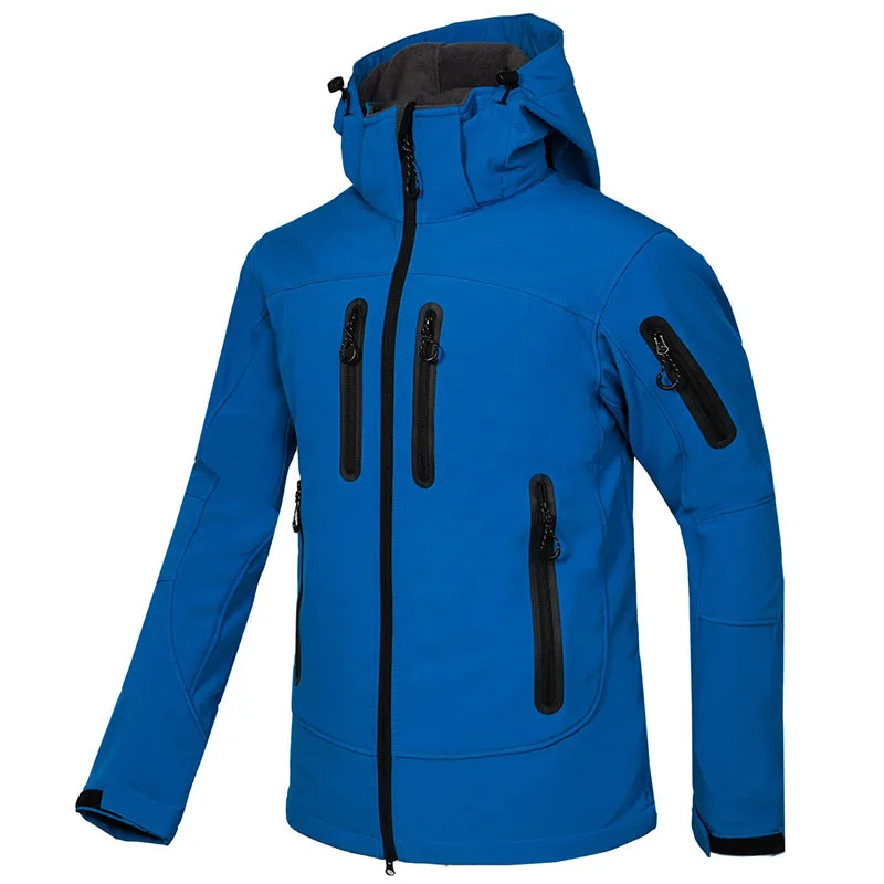 Новая уличная Мужская теплая флисовая походная флисовая куртка водонепроницаемая Толстая тактическая куртка походная одежда лыжная куртка для альпинизма