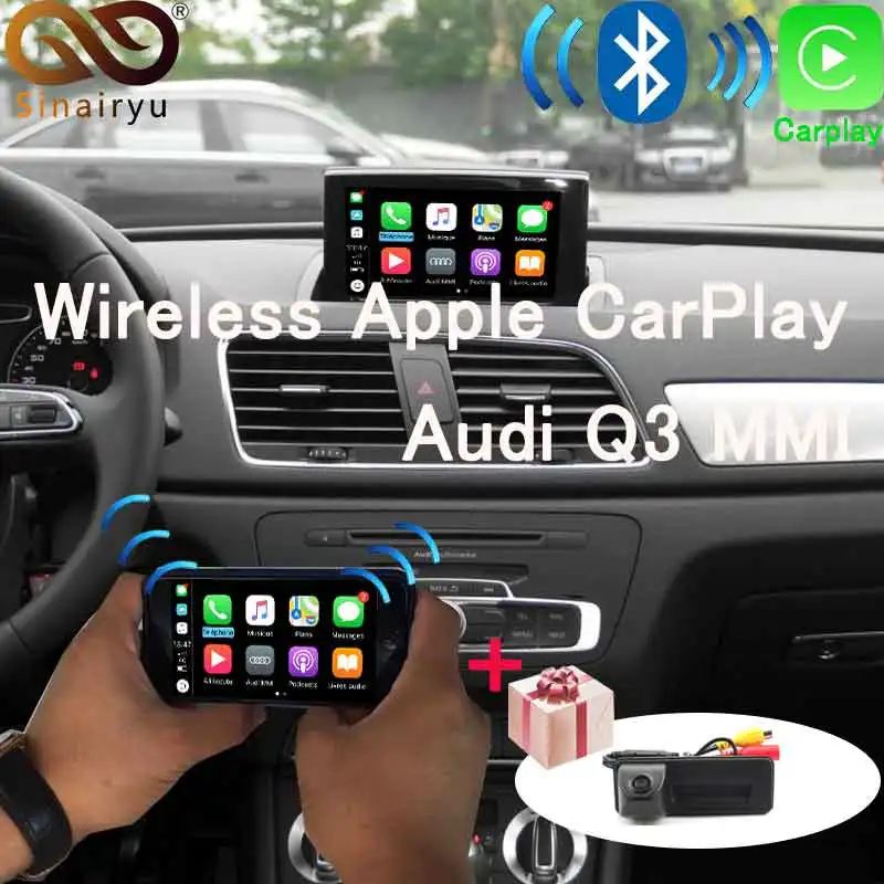 Q3 2012-2017 Sinairyu Aftermarket A1 Q3 MMI RMC OEM Wifi беспроводной Apple CarPlay интерфейс модифицированный для Audi с сенсорным экраном камера заднего вида - Цвет: Q3 2012-2017