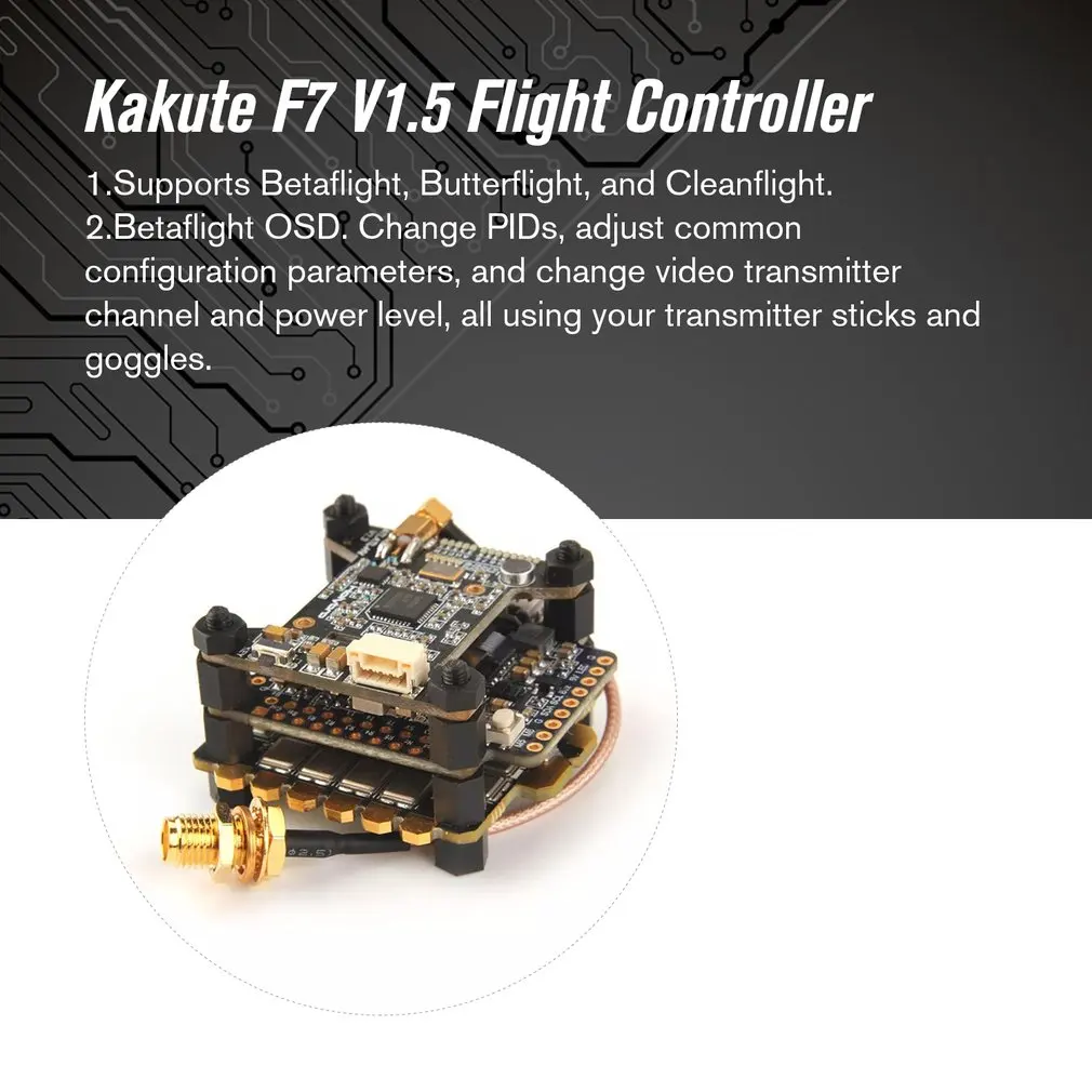 Контроллер полета Holybro Kakute F7 V1.5+ передатчик Atlatl HV V2 5,8G+ Tekko32 F3 4в1 65A ESC Combo для радиоуправляемого дрона