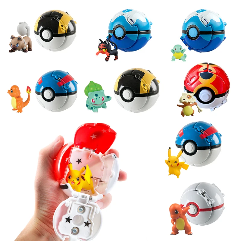 Conjunto De 12 Pçs Pokemon Pokeball Conjunto Poke Grande Mestre Bola Mais  Original Pokémon Figura Pikachu Brinquedos Presente Aniversário Das  Crianças - Figuras De Ação - AliExpress