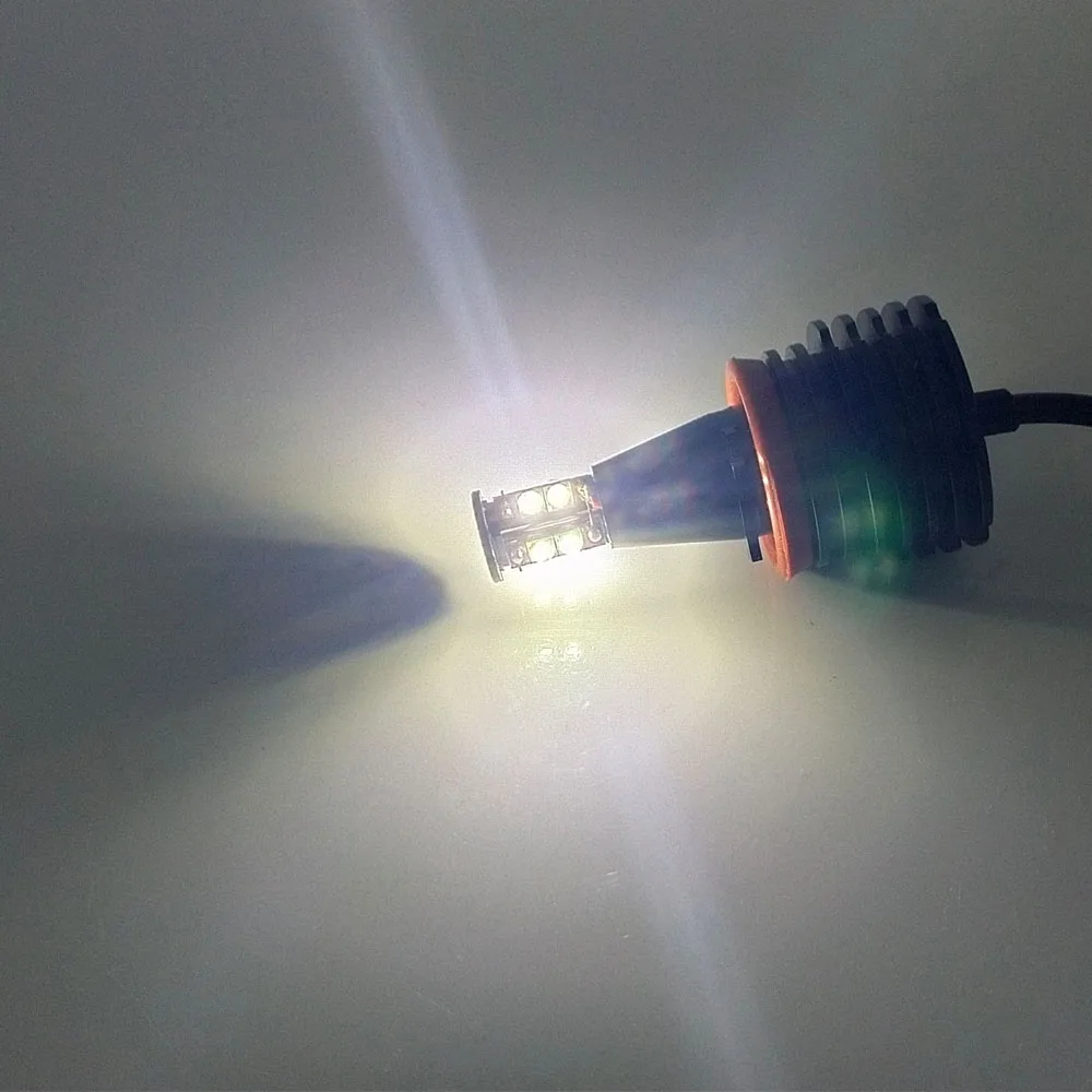 120W 6000K White H8 LED Car Angel Eyes Marker Lights Bulbs error free For BMW 5