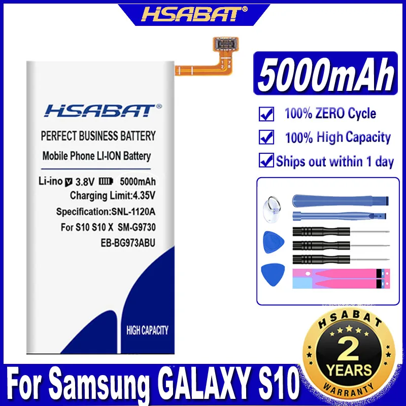 Аккумулятор HSABAT EB-BG973ABU 5000 мАч для Samsung GALAXY S10 X S10X SM-G9730 G9730 | Мобильные телефоны и
