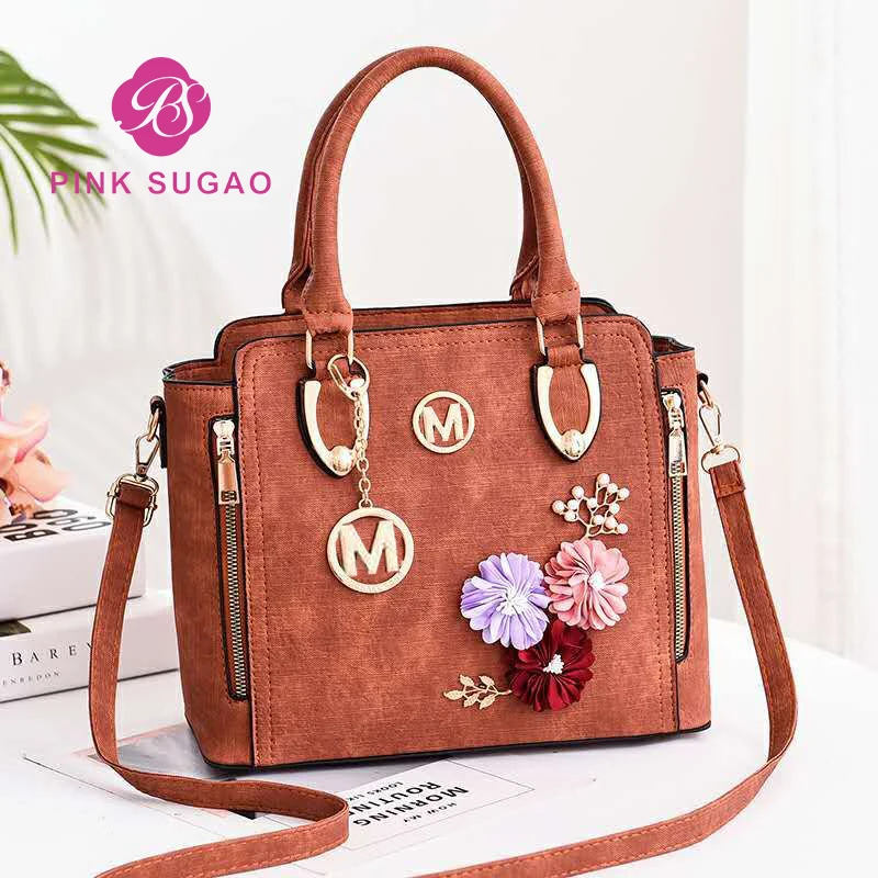 

Pink Sugao luxury handbags women bags designer leather purse and handbag flower crossbody bags for women brand beach bag hot