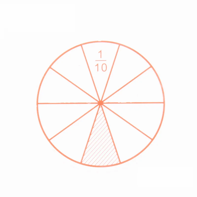 12 шт. Математика Монтессори материалы пронумерованные дроби круги фишки