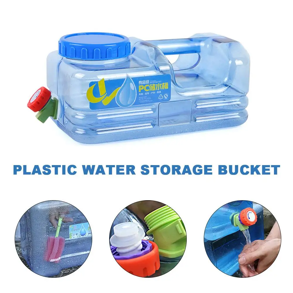 Garrafa de Água de Plástico Garrafa de Água Galão Livre-reutilizável Substituição Jug Container Snap on Cap Anti Respingo 5l pc Bpa 9 Balde p/ carro