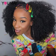 Afro Kinky Curly Clip Ins 4B 4C Kinky Curly Human Hair Clip in Extensions Natural Hair