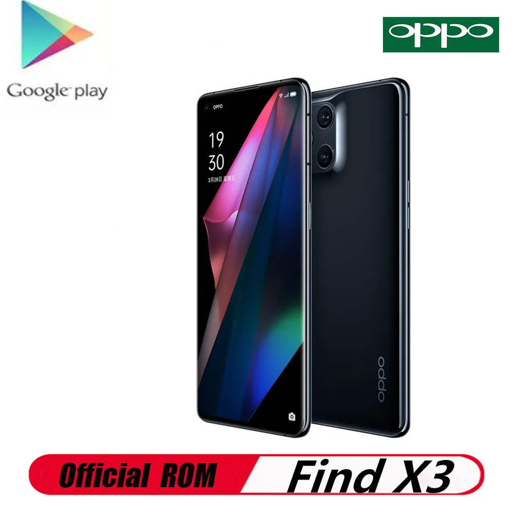 В наличии Oppo Find X3 5G смартфон 50.0MP + 32.0MP 13.0MP 3.0MP 6 7 &quot120 Гц 65 Вт Супер Зарядное