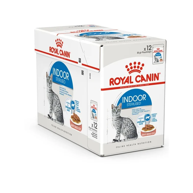 Comprar comida húmeda en salsa para gatos esterilizados de interior Canin  Indoor sobres caja 12ud