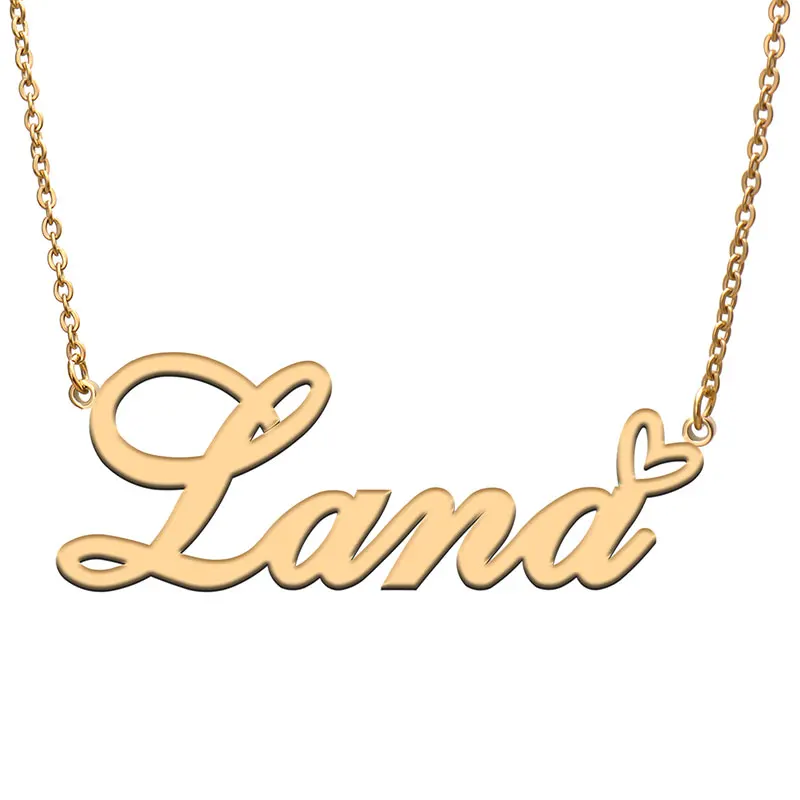 Silver Nameplate Pendant Femme Mother 