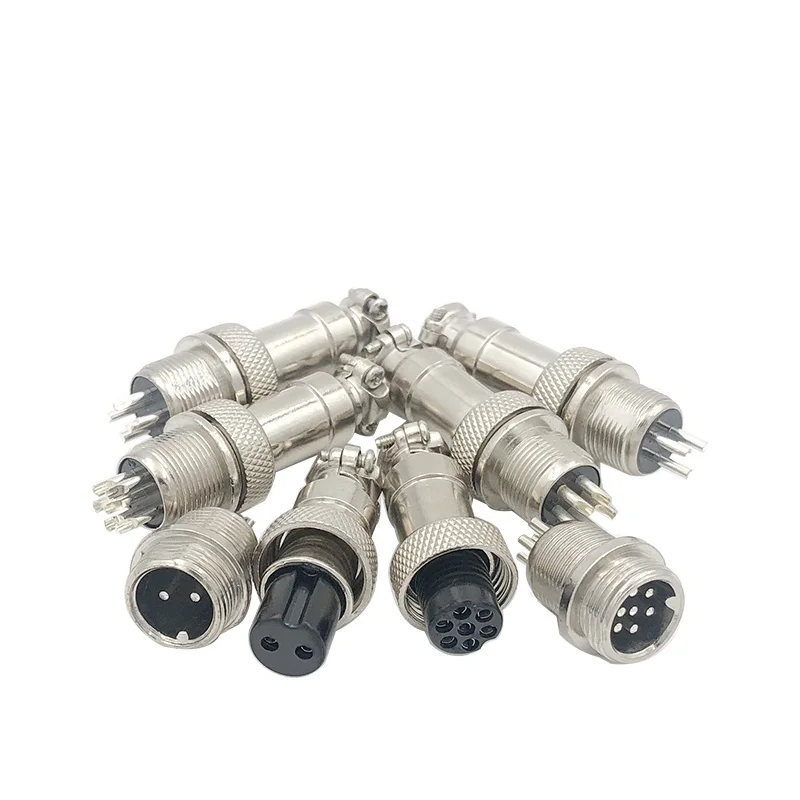 1set GX12Aviation plug/socket macho + hembra 12mm L88-93 Circular conector Circular macho de Panel conector de plástico con tapa