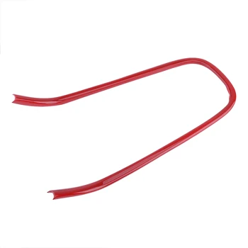 

beler ABS Red Center Console Gear Shift Box U-shape Panel Cover Trim Fit for Jeep Cherokee 2014 up