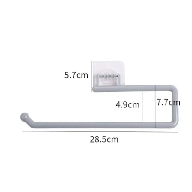 Kitchen Tissue Holder Hanging Toilet Roll Paper Towel Holder Rack Kitchen Bathroom Cabinet Door Hook Holder Organizer gray