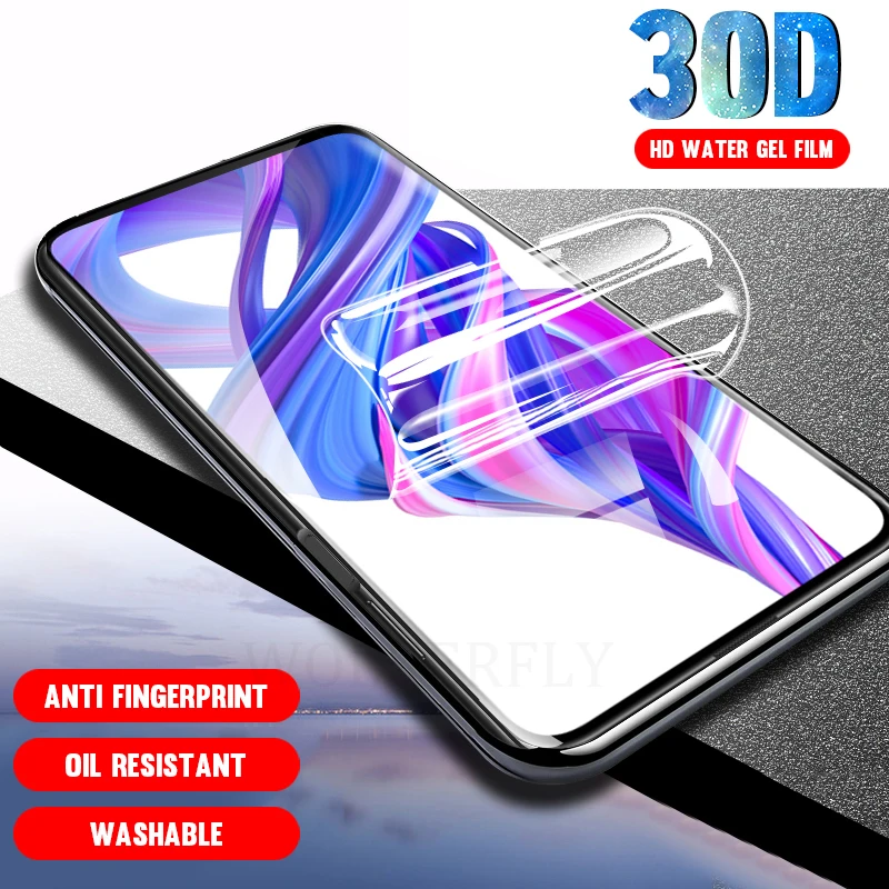 30D Гидрогелевая пленка для Huawei Y6 Pro Y7 Prime Y9 P Smart Plus 2019 Honor Play 9X 8X Max 8A защитная экрана