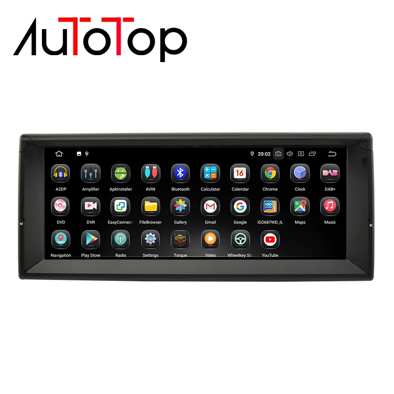 Cheap AUTOTOP Android 9.0 10.25" 1din Car DVD Player for BMW E39  With Navigation Raido RDS BT Mirrorlink 4G Wifi Google Play NO DVD 4