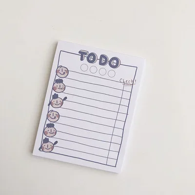 B 50 листов Kawaii To do list дневник-блокнот для заметок DIY Блокнот N Times Sticky Notes корейские канцелярские принадлежности для офиса Планировщик подарок - Цвет: B