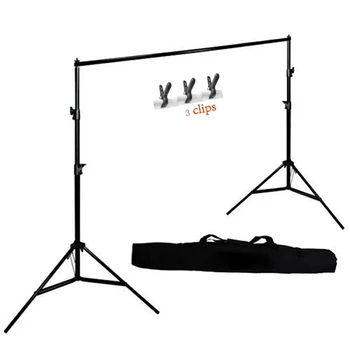 

Neoback Adjustable Photography Background Support Stand Photo Backdrop Crossbar Kit +3 Clips