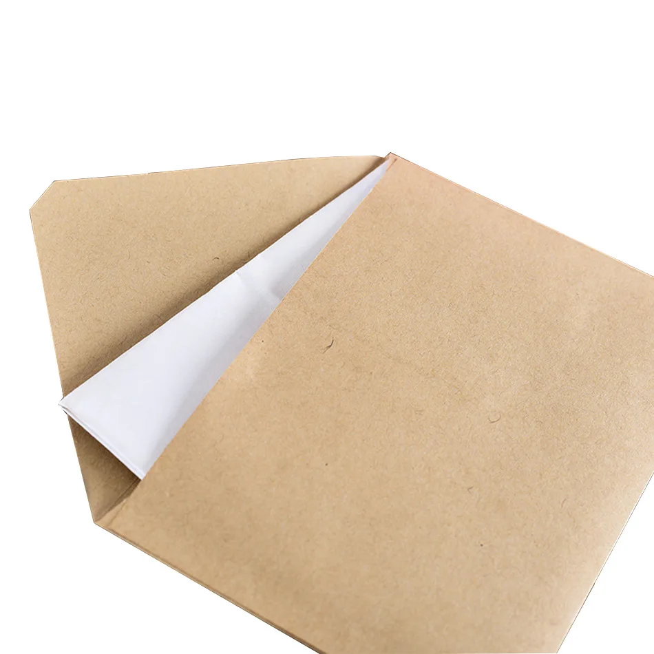 Kraft Paper Envelopes 10 Pieces 15*11cm Retro Solid Color Antique For Greeting Card Postcard Letter Invitation