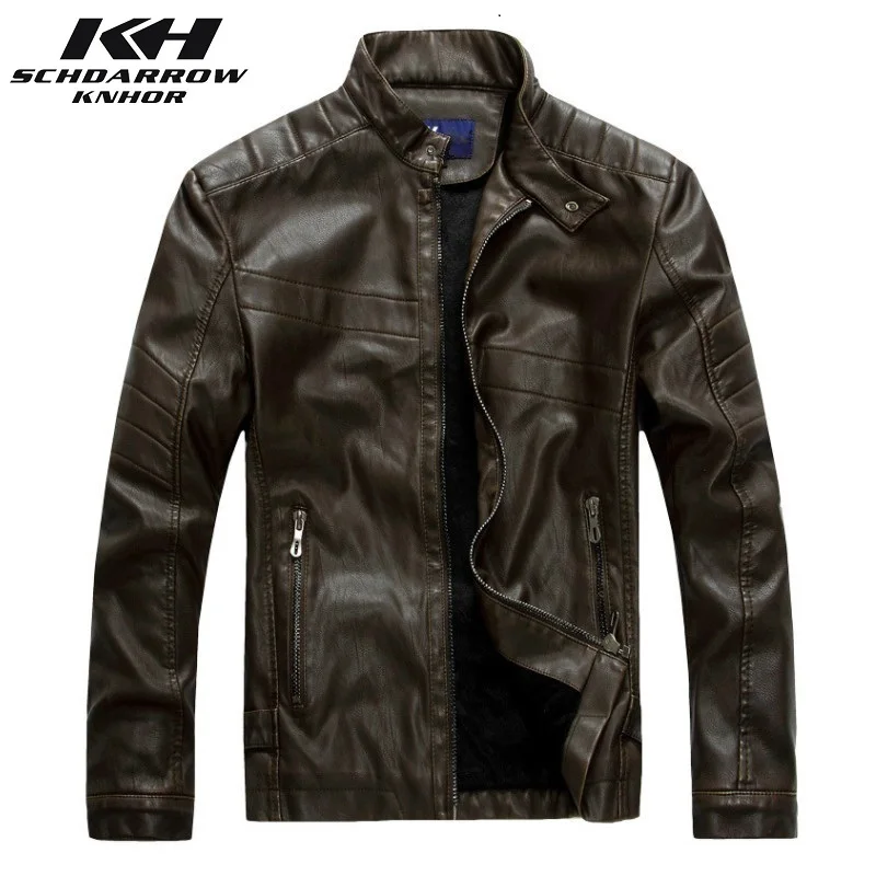 Men Leather Jackets Autumn Winter Men's Motorcycle PU Leather Jacket Casual Wear Classic Leather Outerwear Coat Male Jaqueta