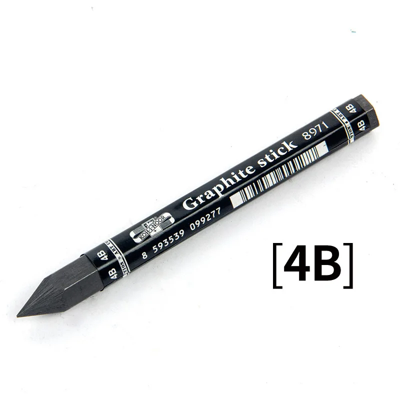 Koh-i-noor 1Pcs Graphite Rod Pencil Sketch Drawing Shading Graphite Stick  Pencil Lead Black Square