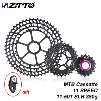 

ZTTO MTB 11Speed 50T SLR Cassette 11-50T 11s Wide Ratio UltraLight 360g CNC Freewheel Mountain Bike Bicycle Parts for X 1 9000