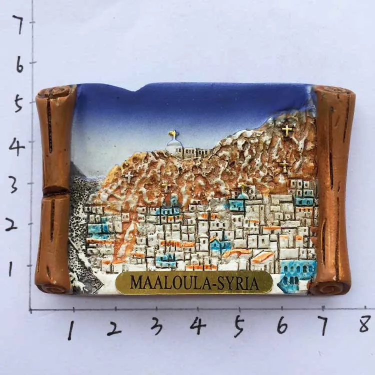 Maaloula Siria turistico souvenir 3D frigorifero magnete