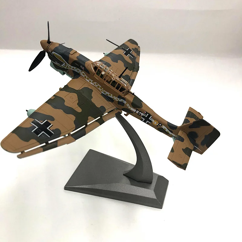 1/72 жесткий специальный литой металл Германия Вторая мировая война Dive Bomber Stuka JU87 имитационная модель мебель дисплей коллекционер