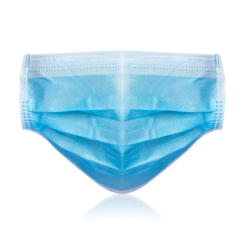 

50pcs Disposable 3 Layers Anti-Dust Face Mask Non Woven Earloop Mouth Cover