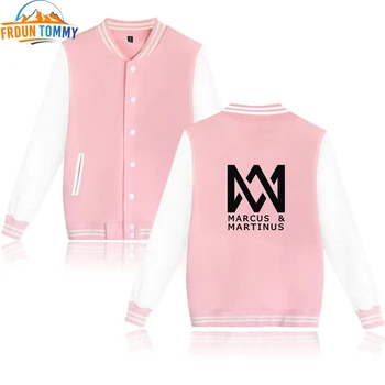 

Marcus and Martinus Singer Baseball Jacket Hoodies Cotton Blend Warm Sweatshirt College Hip Hop Hoodies Soft Jackets Coats