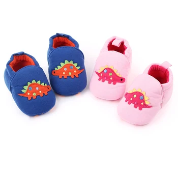 

Spring Autumn Baby Slippers Thicken Warm Indoor Shoes Children Cotton Shoes Boys Girls Cute Cartoon Dinosaur Shoes