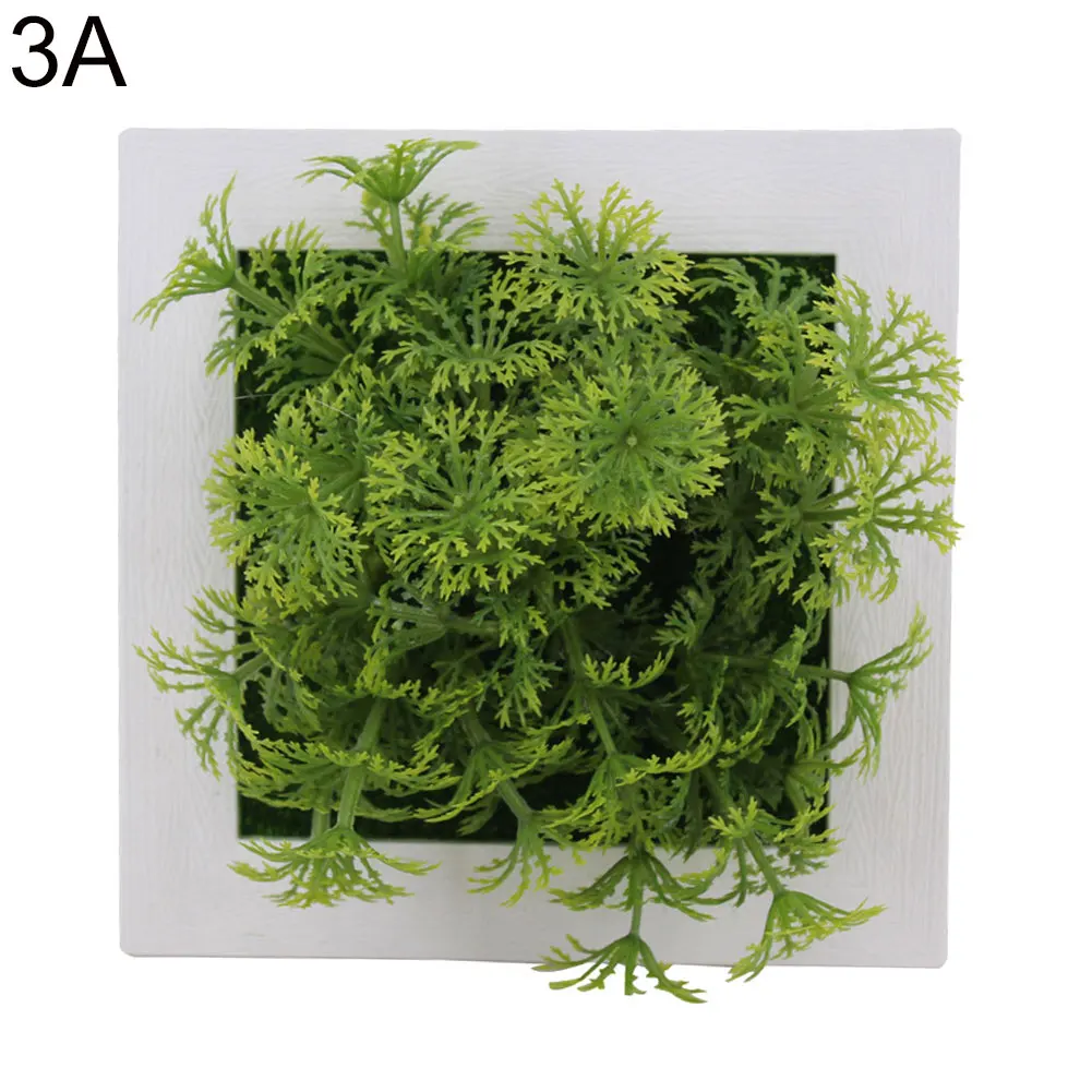 15*15*3 съемный искусственный цветок растение рамка декор для стен Сделай Сам рамки 3D стикер Рамка для украшения комнаты домашний декор - Цвет: 3A