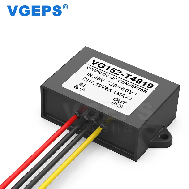 48V to 19V 8A DC понижающий модуль питания, 48V to 19V 152W DC преобразователь питания, для автомобильного регулируемого источника питания