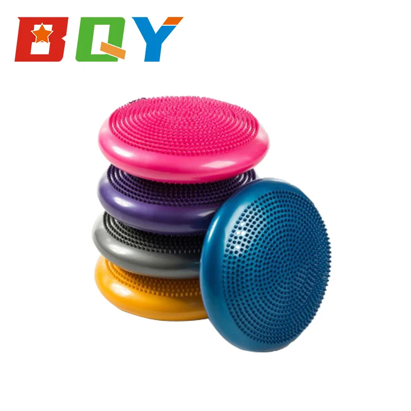 

BQY Inflated Stability Wobble Cushion Including Free Pump Exercise Fitness Core Balance Disc Posture Training for Kids