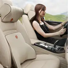 2 шт./компл. украшение салона автомобиля Поддержка автокресла+ подушка для шеи подушка набор нижняя подушка для поддержки спины для сиденья автомобиля офисное кресло