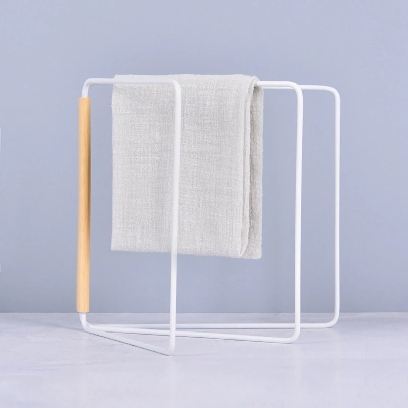

Hot Sale Folding Storage Racks Metal Desktop Towel Rag Holder Hanger Drying Rack Storage Organizer