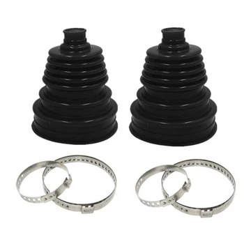 

Black CV Boot Joint 140mm*86mm W/ Clips 2pcs Car Constant Shell Universal