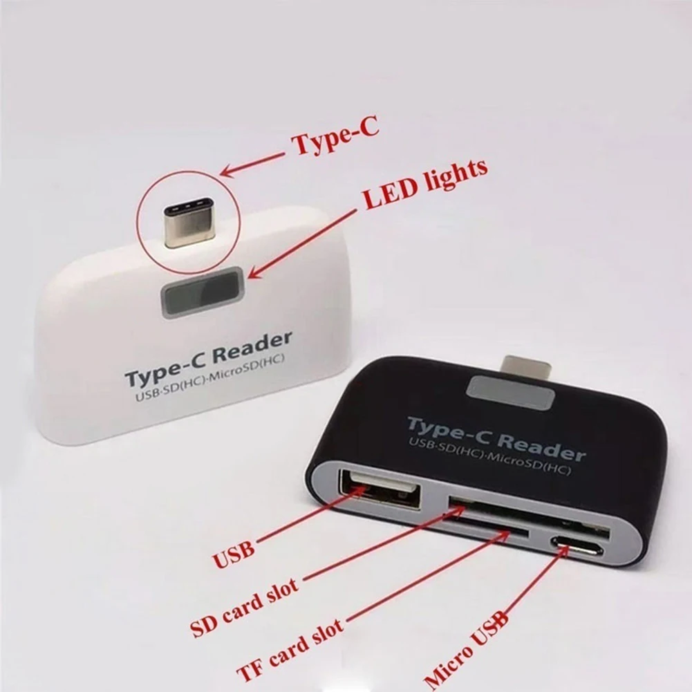 4 в 1 S D кардридер memoria s d микро адаптер карт s d Тип C OTG кардридер памяти для адаптера iphone samsung MacBook