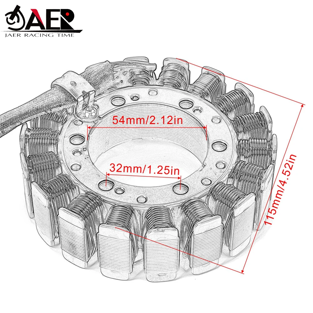JAER мотоцикл обмотка статора генератора для Honda VT800 VT750C VT700C тени VFR700 VFR750F VF700C Magna перехватчик VF750S сабля