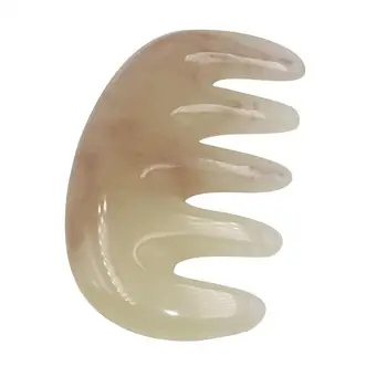 

1Pc Resin Five Teeth Massage Comb Creative Anti-static Comb Women Makeup Prop