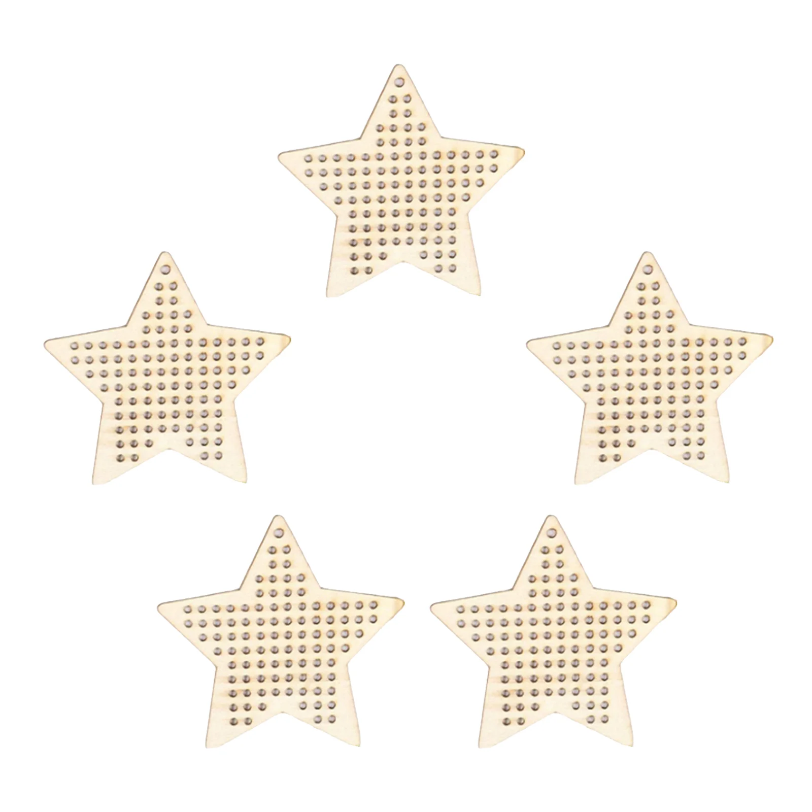 Handmade Star Snowflake. Shaped Wooden Blanks Bell