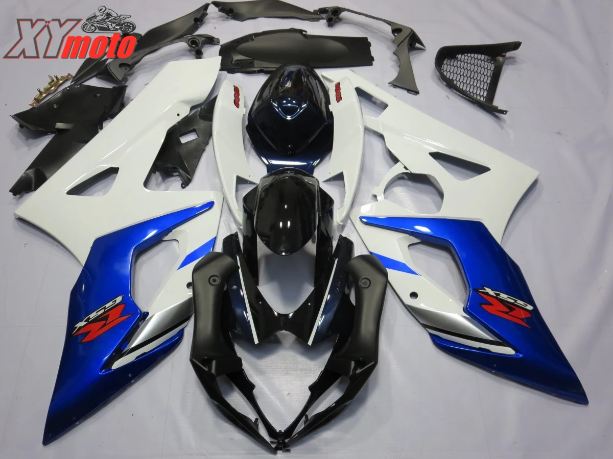 

Motorcycle Fairing Kit For Suzuki GSXR1000 K5 K6 05 06 Injection ABS Fairings GSXR 1000 K5 2005 2006 Blue and White Bodyworks