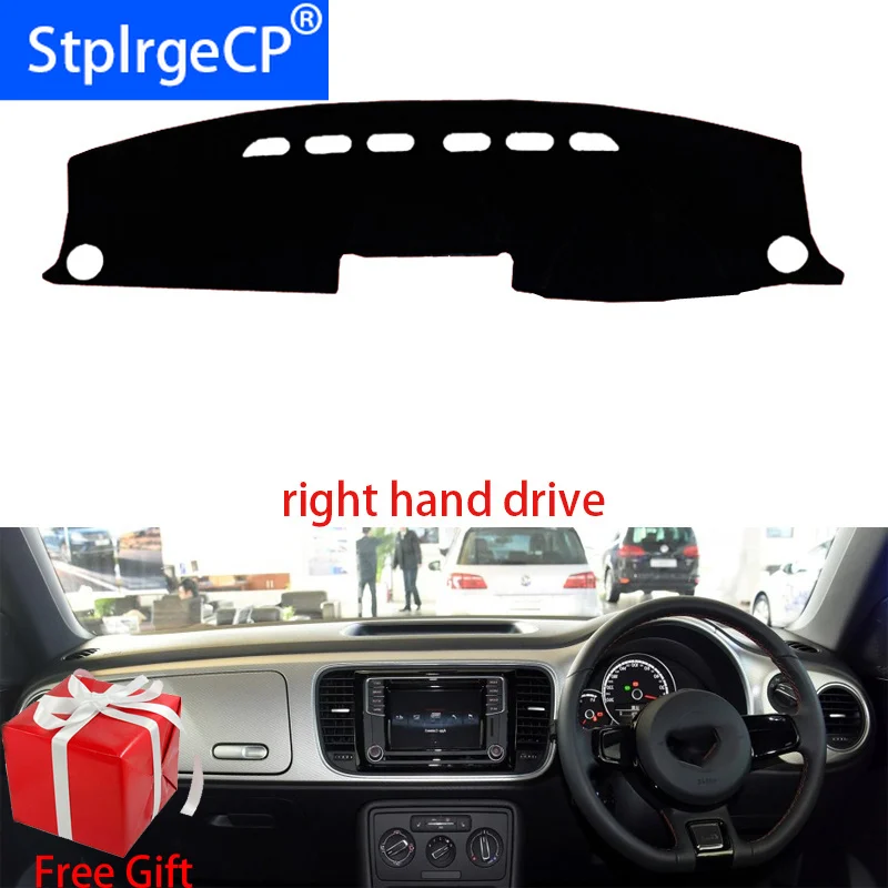 

Car Dashboard Cover Mat for Volkswagen beetle 2012 2013-2018 Right Hand Drive Dashmat Pad Dash Mat Covers Dashboard Accessories