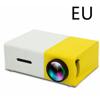

YG300 Mini LED Projector Compatible with 1080P YG-300 HDMI USB Portable Audio Projector Home Video Player